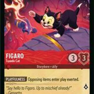 Disney Lorcana: Reign Of Jafar UNCOMMON Figaro - Tuxedo Cat #133/204