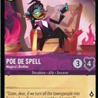Disney Lorcana: Reign Of Jafar COMMON Poe De Spell - Magica's Brother #58/204