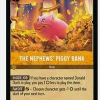 Disney Lorcana: Reign Of Jafar UNCOMMON The Nephews Piggy Bank #44/204