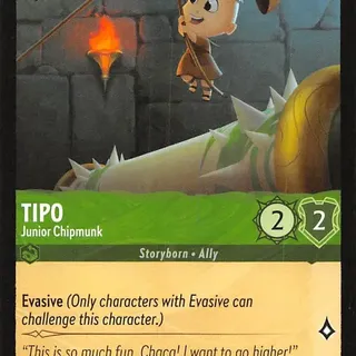 Disney Lorcana: Reign Of Jafar COMMON Tipo - Junior Chipmunk #89/204