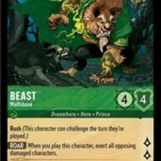 Disney Lorcana: The First Chapter LEGENDARY FOIL Beast - Wolfsbane #70/204