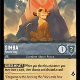 Disney Lorcana: The First Chapter COMMON FOIL Simba - Future King #188/204