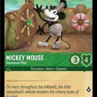 Disney Lorcana: The First Chapter COMMON FOIL Mickey Mouse - Steamboat Pilot #89/204