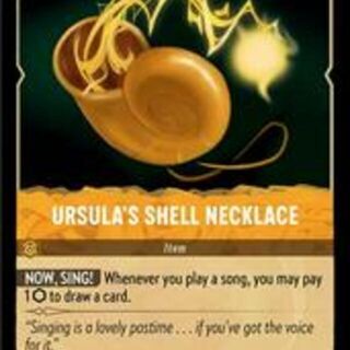 Disney Lorcana: The First Chapter RARE FOIL Ursula's Shell Necklace #34/204