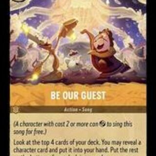 Disney Lorcana: The First Chapter UNCOMMON FOIL Be Our Guest #25/204
