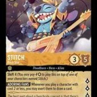 Disney Lorcana: The First Chapter SUPER RARE Stitch - Rock Star #23/204