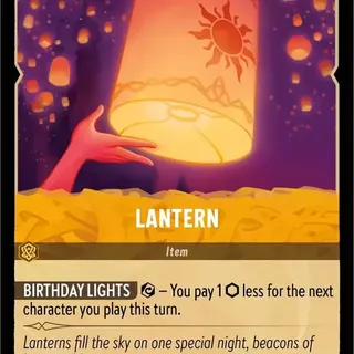 Disney Lorcana: The First Chapter RARE FOIL Lantern #33/204