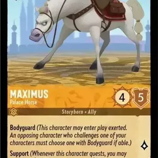 Disney Lorcana: The First Chapter SUPER RARE Maximus - Palace Horse #10/204