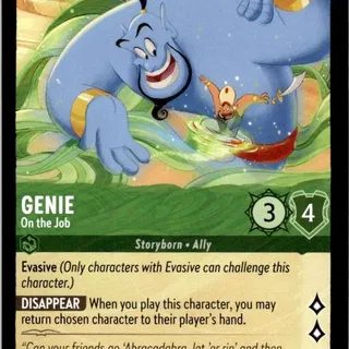 Disney Lorcana: The First Chapter SUPER RARE Genie - On The Job #75/204