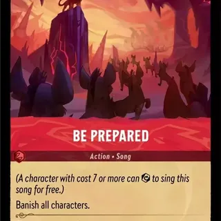 Disney Lorcana: The First Chapter RARE Be Prepared #128/204