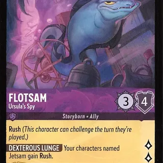 Disney Lorcana: The First Chapter RARE Flotsam - Ursula's Spy #43/204