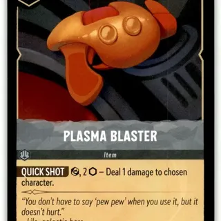 Disney Lorcana: The First Chapter RARE Plasma Blaster #204/204