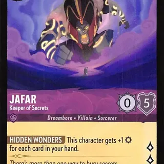 Disney Lorcana: The First Chapter RARE Jafar - Keeper Of Secrets #44/204