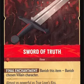 Disney Lorcana: The First Chapter RARE Sword Of Truth #136/204