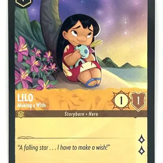 Disney Lorcana: The First Chapter RARE Lilo - Making A Wish #9/204