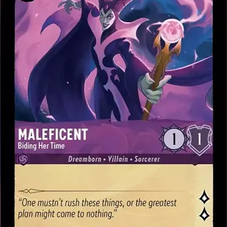 Disney Lorcana: The First Chapter RARE Maleficent - Biding Her Time #48/204