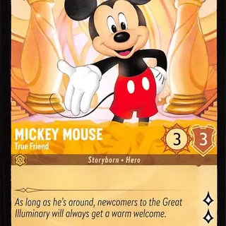 Disney Lorcana: The First Chapter UNCOMMON Mickey Mouse - True Friend #12/204