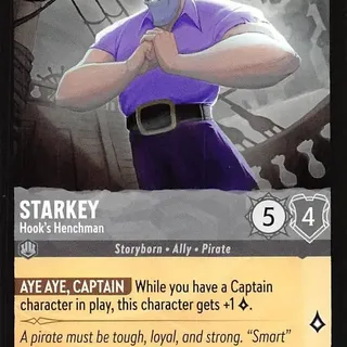 Disney Lorcana: The First Chapter UNCOMMON Starkey - Hook's Henchman #191/204