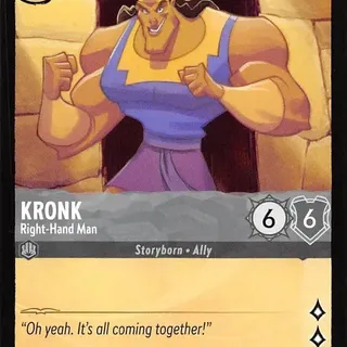 Disney Lorcana: The First Chapter UNCOMMON Kronk - Right Hand Man #183/204