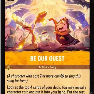 Disney Lorcana: The First Chapter UNCOMMON Be Our Guest #25/204
