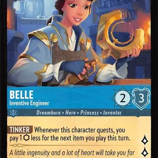 Disney Lorcana: The First Chapter UNCOMMON Belle - Inventive Engineer #141/204