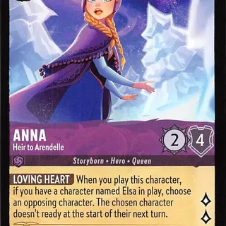 Disney Lorcana: The First Chapter UNCOMMON Anna - Heir To Arendelle #35/204