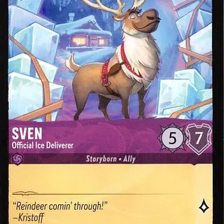 Disney Lorcana: The First Chapter UNCOMMON Sven - Official Ice Deliverer #55/204