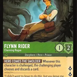 Disney Lorcana: The First Chapter UNCOMMON Flynn Rider - Charming Rogue #74/204
