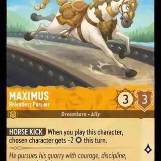 Disney Lorcana: The First Chapter UNCOMMON Maximus - Relentless Pursuer #11/204