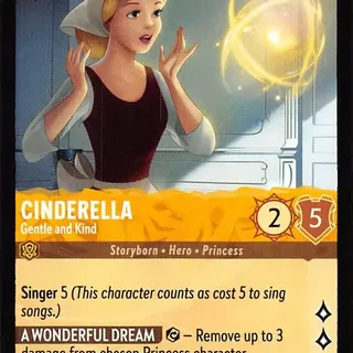 Disney Lorcana: The First Chapter UNCOMMON FOIL Cinderella - Gentle And Kind #3/204