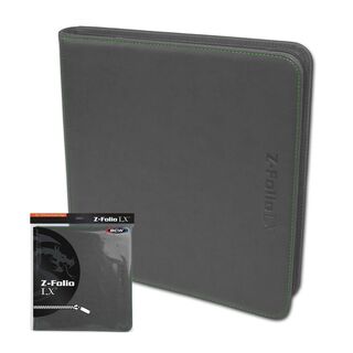 BCW Zipper Folio 12-Pocket LX - Grey