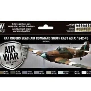 Vallejo Model Air RAF / 8 Colours set Seac (Air Command South East Asia) 1942-45