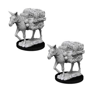 Wizkids Deep Cuts Unpainted Miniatures-Pack Mules