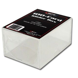 BCW 2-Piece Slider Box (100) Clear