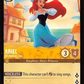 Disney Lorcana: The First Chapter UNCOMMON Ariel - On Human Legs #1/204