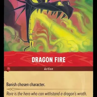 Disney Lorcana: The First Chapter UNCOMMON Dragon Fire #130/204