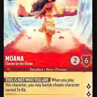 Disney Lorcana: The First Chapter UNCOMMON Moana - Chosen By The Ocean #117/204