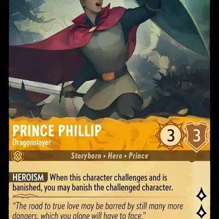 Disney Lorcana: The First Chapter UNCOMMON FOIL Prince Phillip - Dragonslayer #16/204