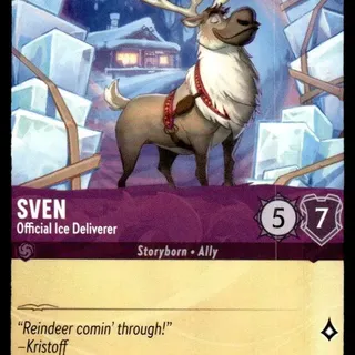 Disney Lorcana: The First Chapter UNCOMMON FOIL Sven - Official Ice Deliverer #55/204