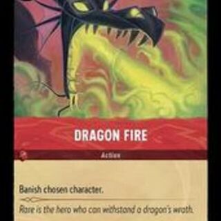 Disney Lorcana: The First Chapter UNCOMMON FOIL Dragon Fire #130/204