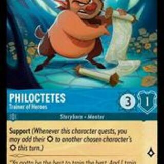 Disney Lorcana: The First Chapter COMMON FOIL Philoctetes - Trainer Of Heroes #156/204