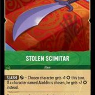 Disney Lorcana: The First Chapter COMMON FOIL Stolen Scimitar #102/204