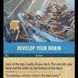 Disney Lorcana: The First Chapter COMMON FOIL Develop Your Brain #161/204