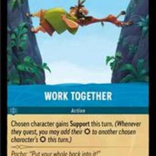 Disney Lorcana: The First Chapter COMMON FOIL Work Together #165/204