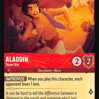 Disney Lorcana: The First Chapter COMMON Aladdin - Street Rat #105/204
