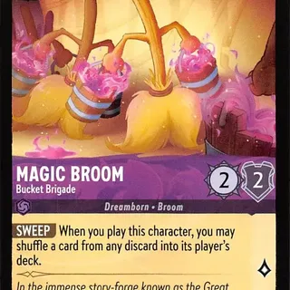 Disney Lorcana: The First Chapter COMMON Magic Broom - Bucket Brigade #47/204