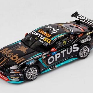 Mobil 1 Optus Racing #25 Ford Mustang GT - 2024 Sydney SuperNight Clean Sweep (Mobil 1 50th Anniversary Gold Livery) - Authentic Collectables 1/18