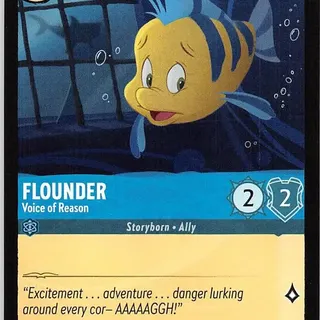 Disney Lorcana: The First Chapter COMMON Flounder - Voice Of Reason #145/204