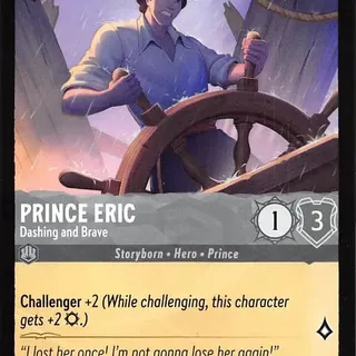 Disney Lorcana: The First Chapter COMMON Prince Eric - Dashing And Brave #187/204