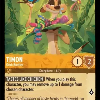 Disney Lorcana: The First Chapter COMMON Timon - Grub Rustler #24/204